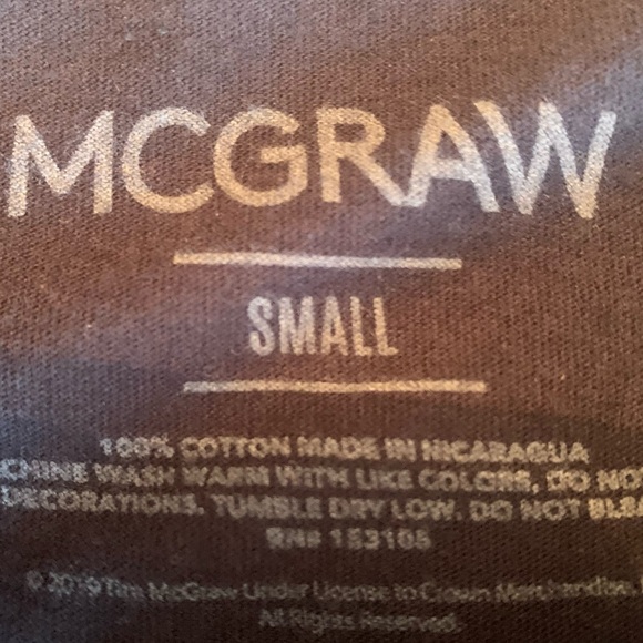 Tim Mcgraw Tour Tee Shirt Country Music Concert T-shirt Size Small - Picture 5 of 5